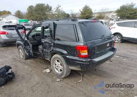 2002 Jeep Grand Cherokee Laredo z USA, uszkodzony, nr VIN 1J4GW48S62C331283